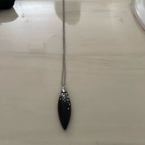 Alexis Bittar Black and Silver Necklace